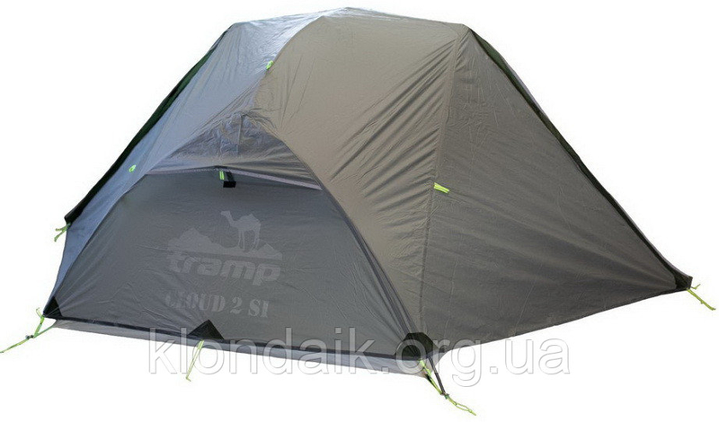 Палатка двухместная Tramp Cloud 2 Si TRT-092, светло-серая, фото №3