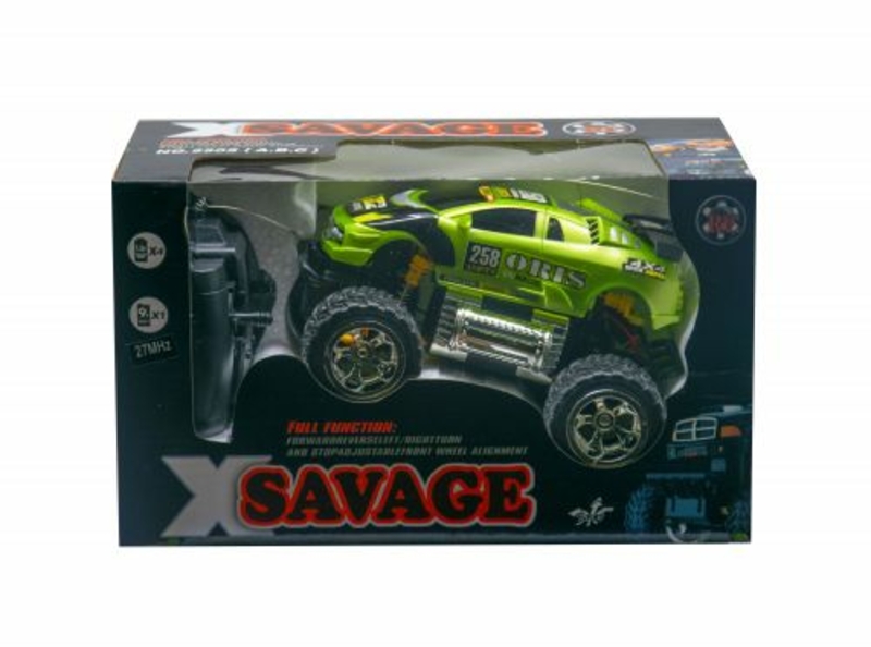 Машинка "Savage: Спорткар" на радиоуправлении (зеленая)