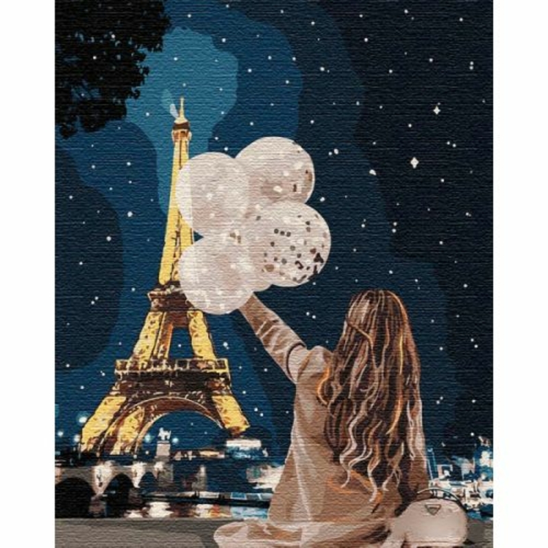 Картина по номерам "Незабываемый вечер в Париже" ★★★★
