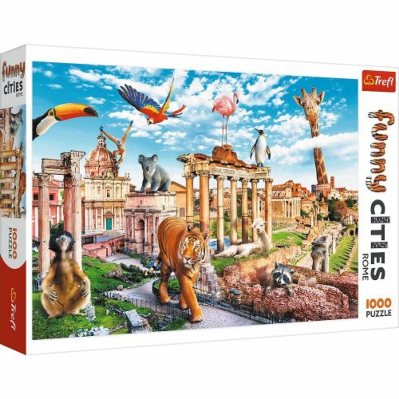 Пазлы "Веселые города: Дикий Рим", 1000 элементов