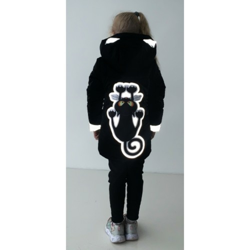 Дитяча куртка жилетка з світловідбиваючими елементами Nyusya чорна 104 ріст 1061c104, photo number 10
