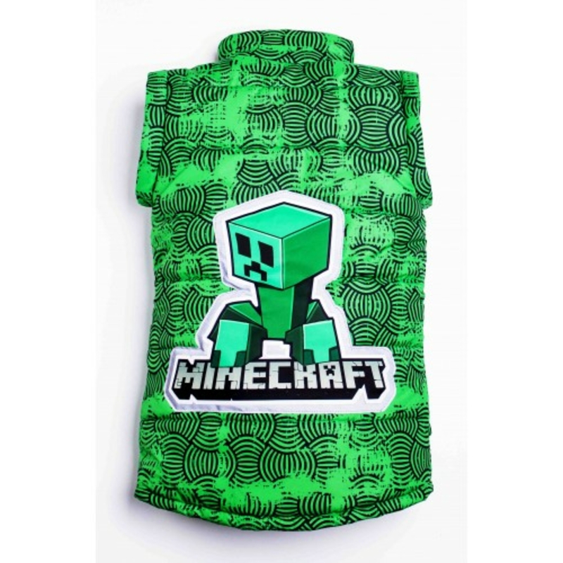 Дитяча куртка жилетка з світловідбиваючими елементами MineCraft зелена 116 ріст 1062b116, numer zdjęcia 5