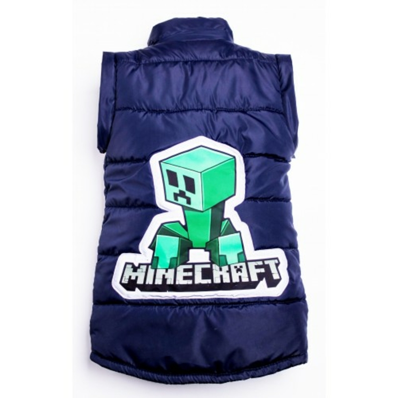 Дитяча куртка жилетка з світловідбиваючими елементами MineCraft синя 110 ріст 1062a110, numer zdjęcia 5