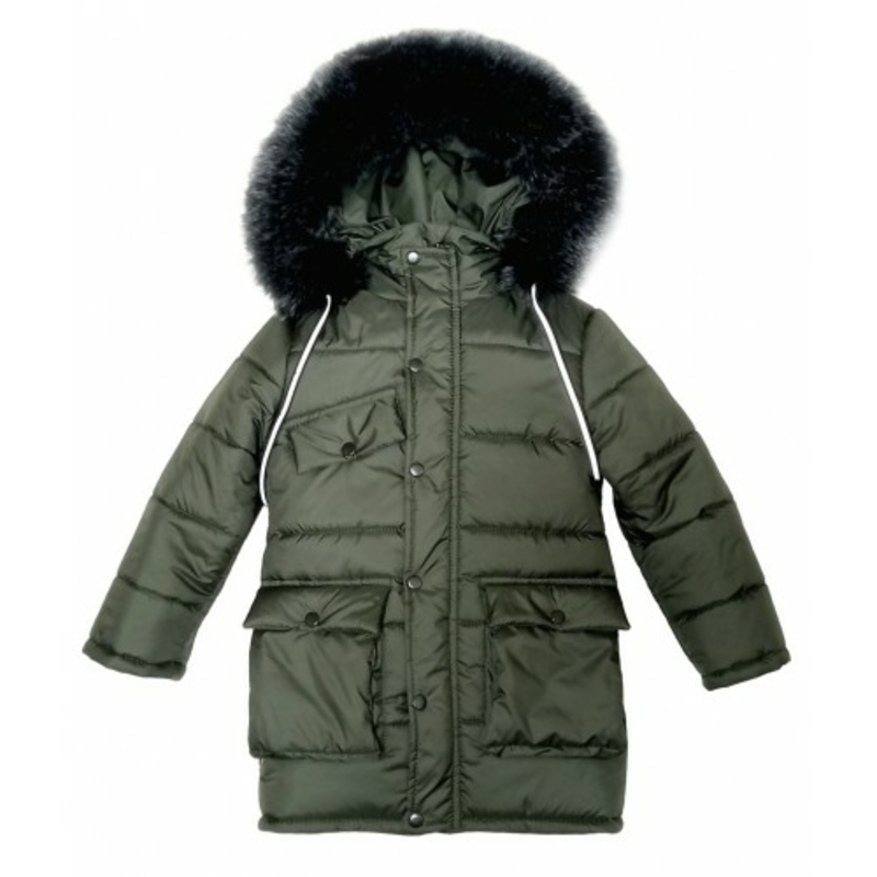 Куртка зимова дитяча Best Boss хакі ріст 122 см 1073a122, фото №2