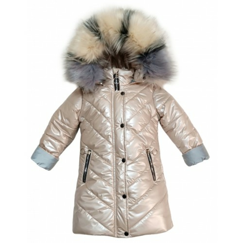 Зимове пальто Gold Hameleon зі світловідбивачами 128 зріст 1053d128, numer zdjęcia 2