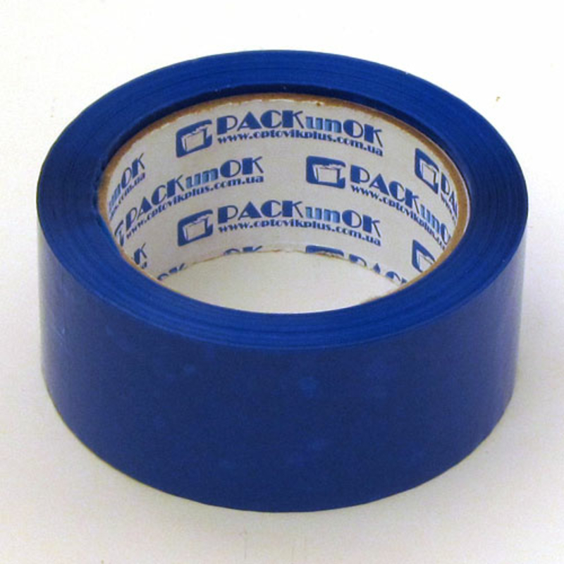 Скотч упаковочный цветной 200 (синий)