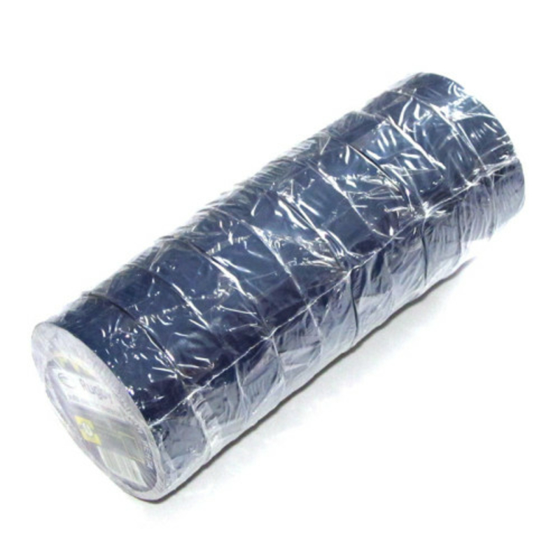 Изолента ПВХ RUGBY 20м синяя (упаковка 10 шт)