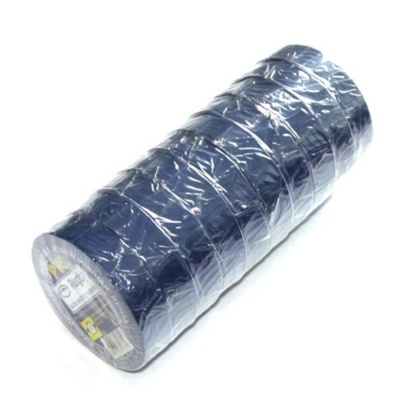 Изолента ПВХ RUGBY 30м синяя (упаковка 10 шт)