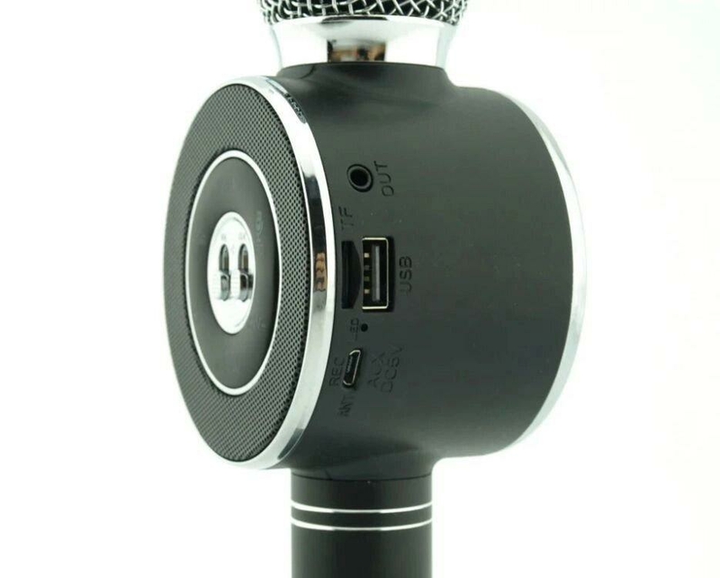 Беспроводной микрофон караоке Ws-668, black, фото №6