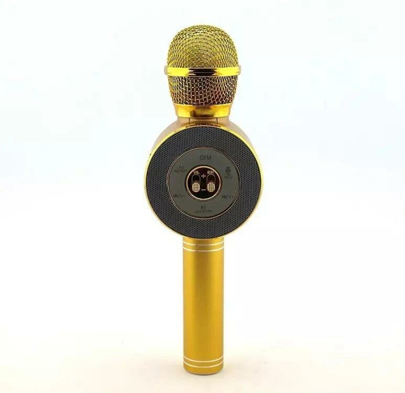 Беспроводной микрофон караоке Ws-668, gold, photo number 6