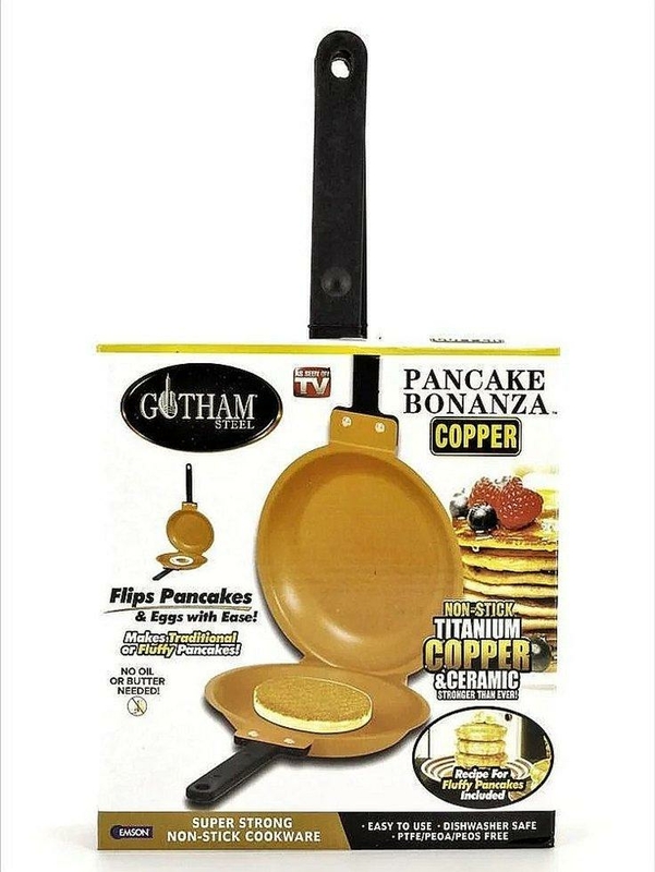 Двухсторонняя сковородка для панкейков pancake bonanza copper, photo number 6