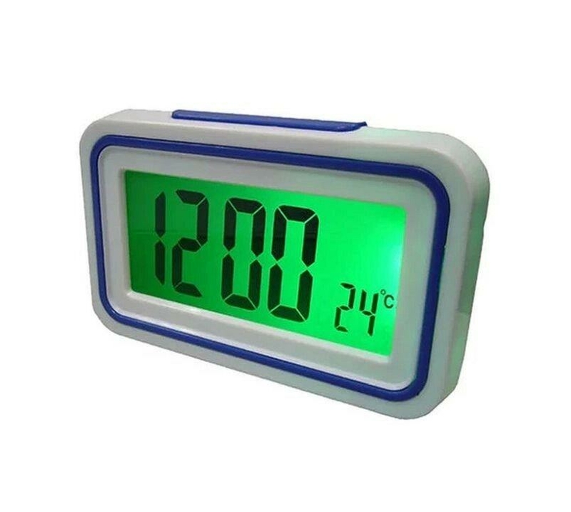 Говорящие настольные часы Kk-9905tr с подсветкой, dark blue вставка, фото №2