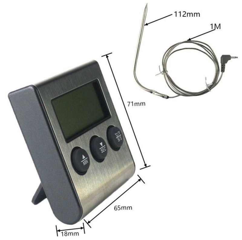 Цифровой термометр с выносным датчиком до 250 градусов Digital Cooking Thermometer Tp700, фото №6