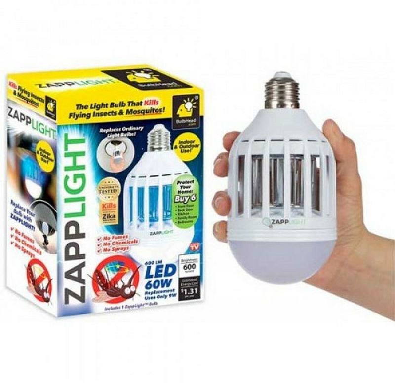 Светодиодная лампа отпугиватель от комаров Zapp Light, фото №3