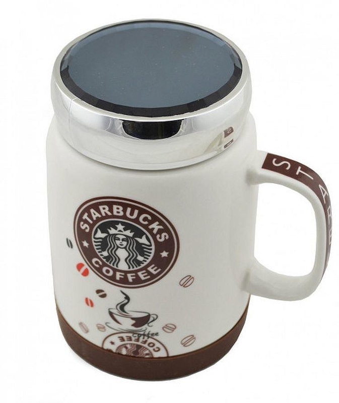 Керамическая чашка кружка Starbucks coffee brown, 500 мл, photo number 3