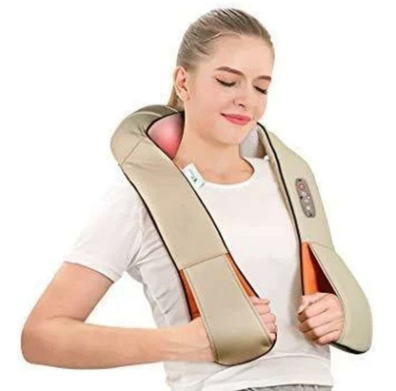 Роликовый массажер для спины и шеи Massager of neck kneading, фото №9