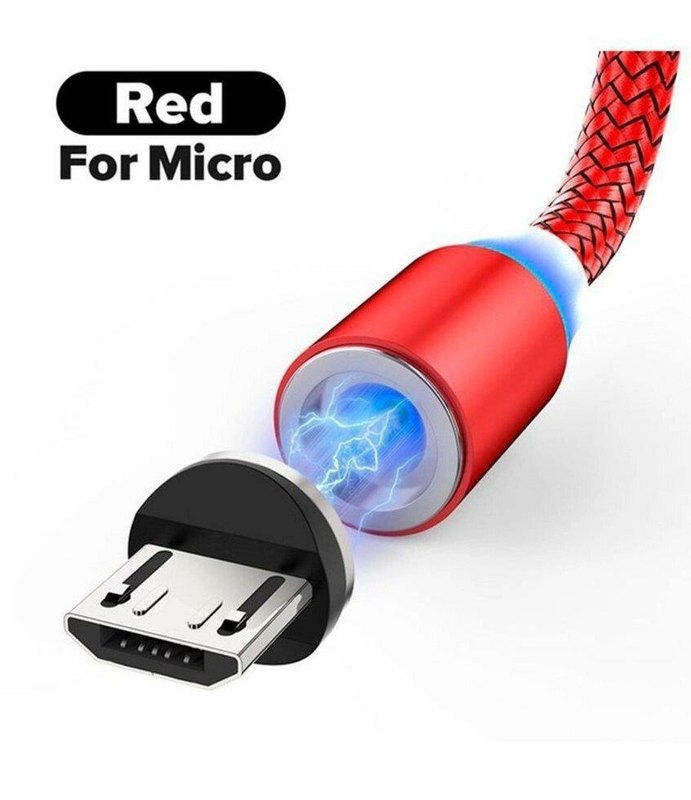 3 в 1 Магнитный кабель USB - Lightning для Apple, Micro Usb, Type-C с подсветкой, numer zdjęcia 8