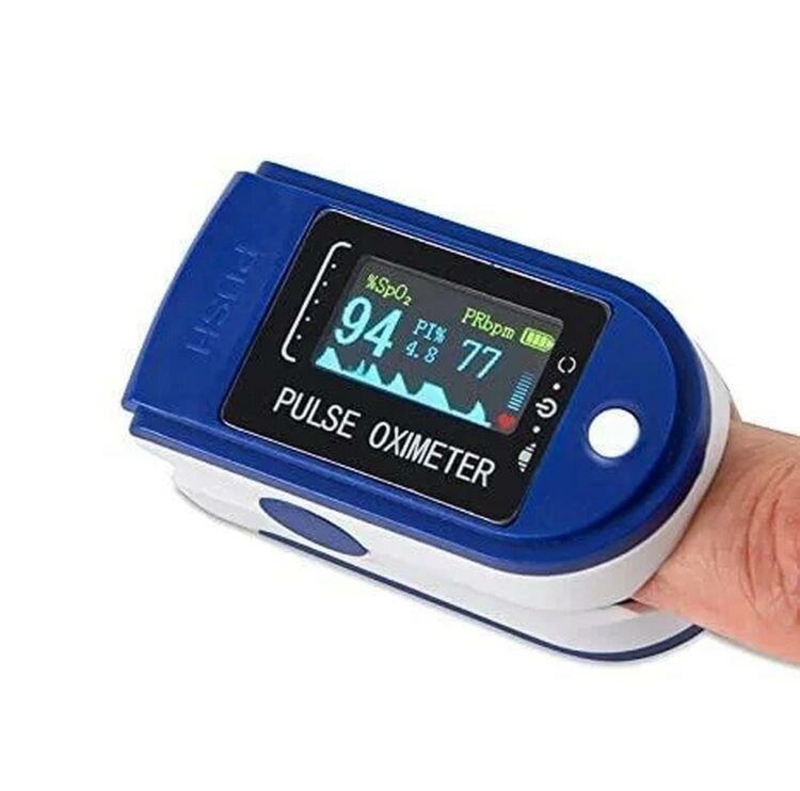 Портативный пульсоксиметр на палец для измерения сатурации кислорода и частоты пульса Pulse oximeter, фото №3