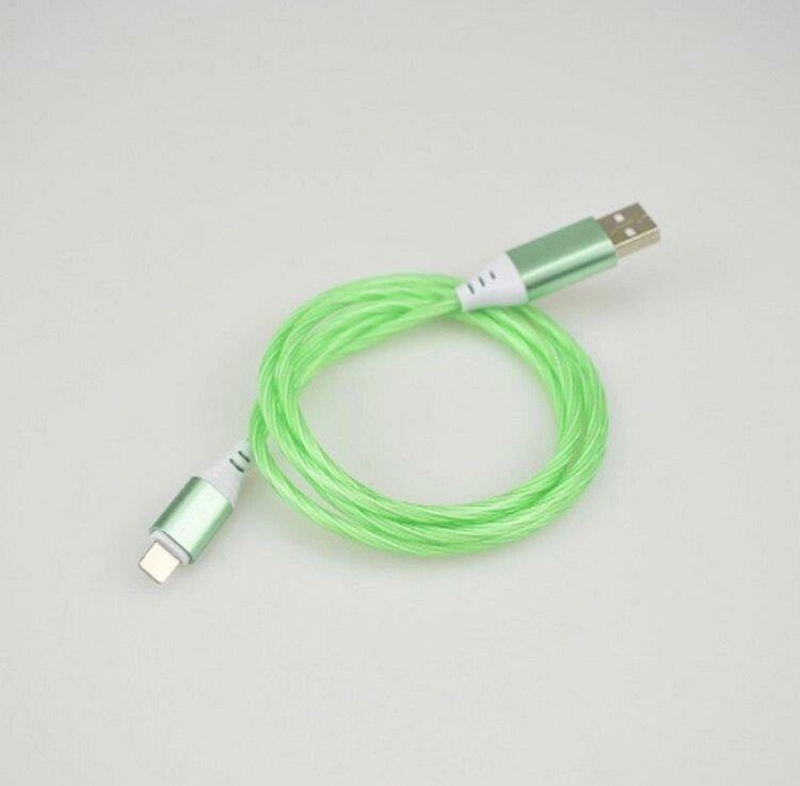 Usb кабель Led Cable micro Usb с подсветкой green