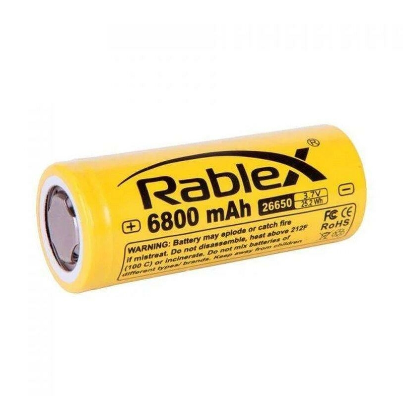Аккумулятор Rablex Li-on 26650 6800mAh 3.7v, фото №2