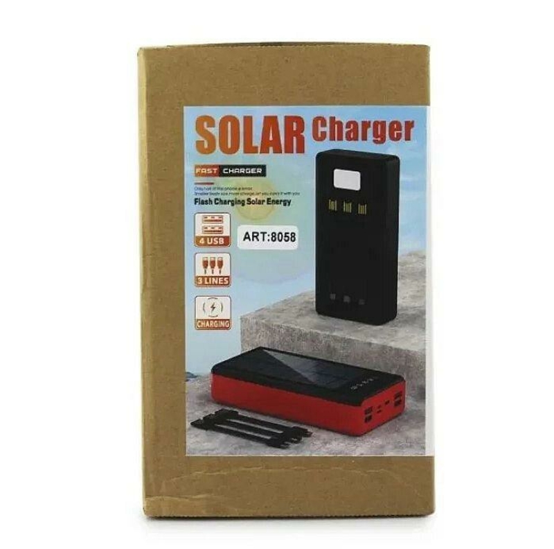 Портативное зарядное устройство Ukc Solar Power Bank, 60000 mAh, photo number 4