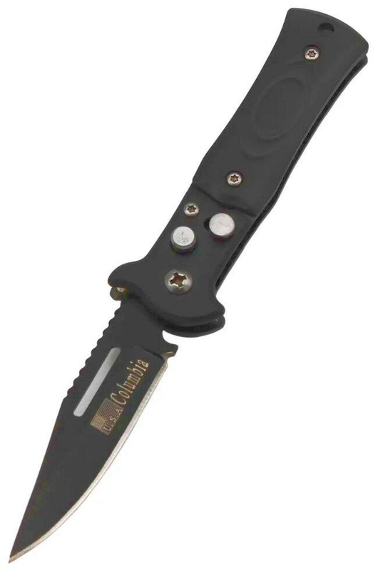 Нож выкидной с фиксатором Columbia M3, фото №2