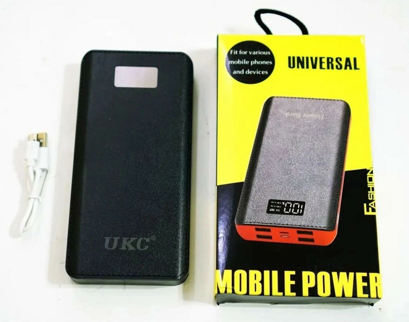 Портативное зарядное устройство Power Bank UKC 50000 mAh lcd 4xUsb, micro Usb, Type C, фото №7