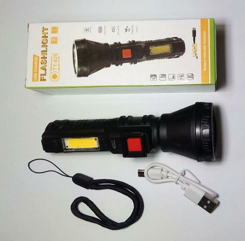 Ручной аккумуляторный фонарь Flashlight Ty-826, фото №2