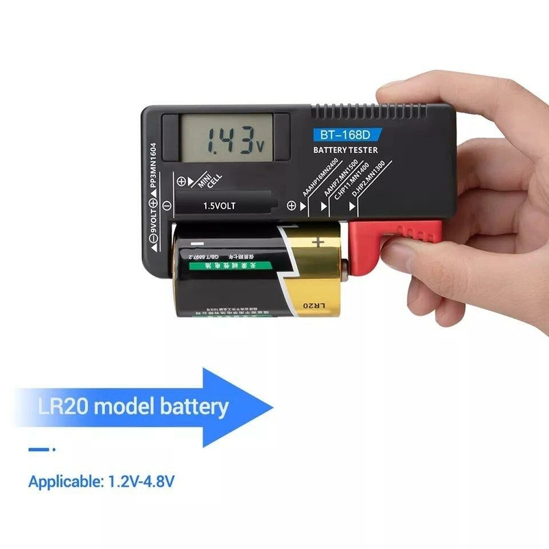 Универсальный тестер заряда батареек с Lcd Bt-168d, numer zdjęcia 6