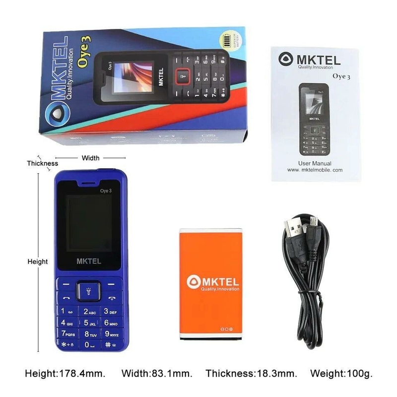 Мобильный телефон Mktel oye3, 2 sim, 1800 mah, numer zdjęcia 3