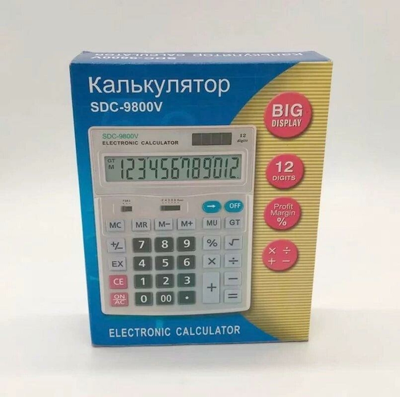 Настольный бухгалтерский калькулятор Sdc-9800v, фото №4