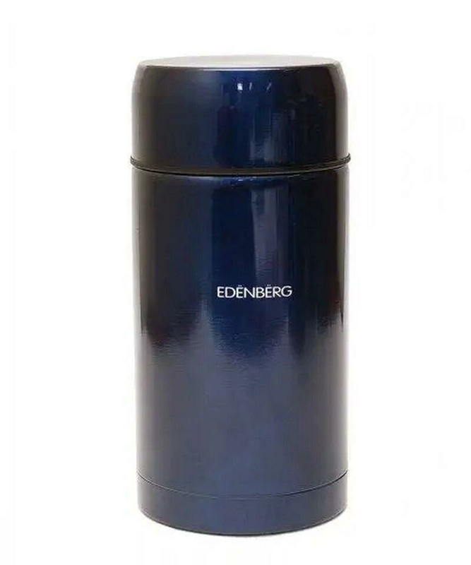 Термос пищевой металлический Edenberg Eb-3510 dark blue, 1 л, numer zdjęcia 4