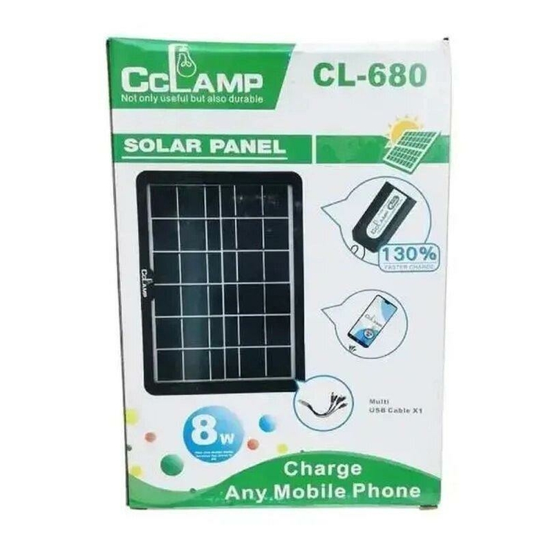 Портативная солнечная панель с Usb выходом CcLamp Cl-680 8w, фото №3