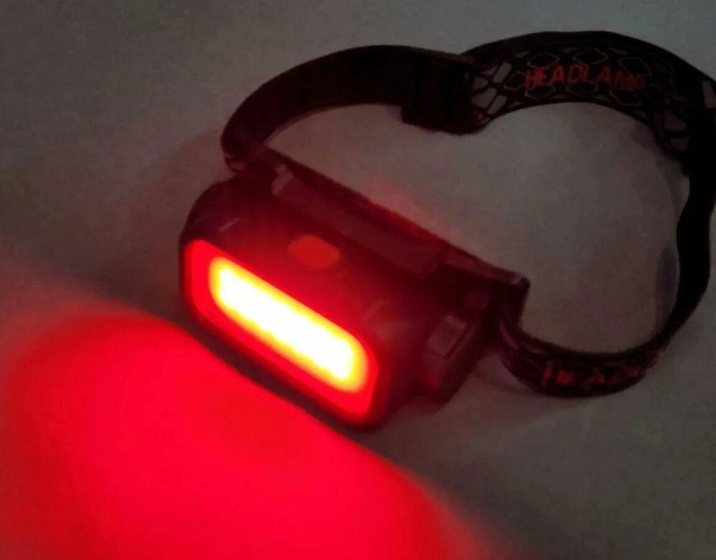 Налобный фонарь с красным светом Bailong Bl-008, headlamp (4 режима), фото №5