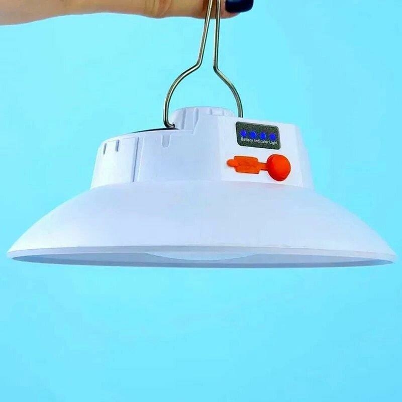 Кемпинговый подвесной аккумуляторный фонарь с солнечной батареей Am-001, фото №5