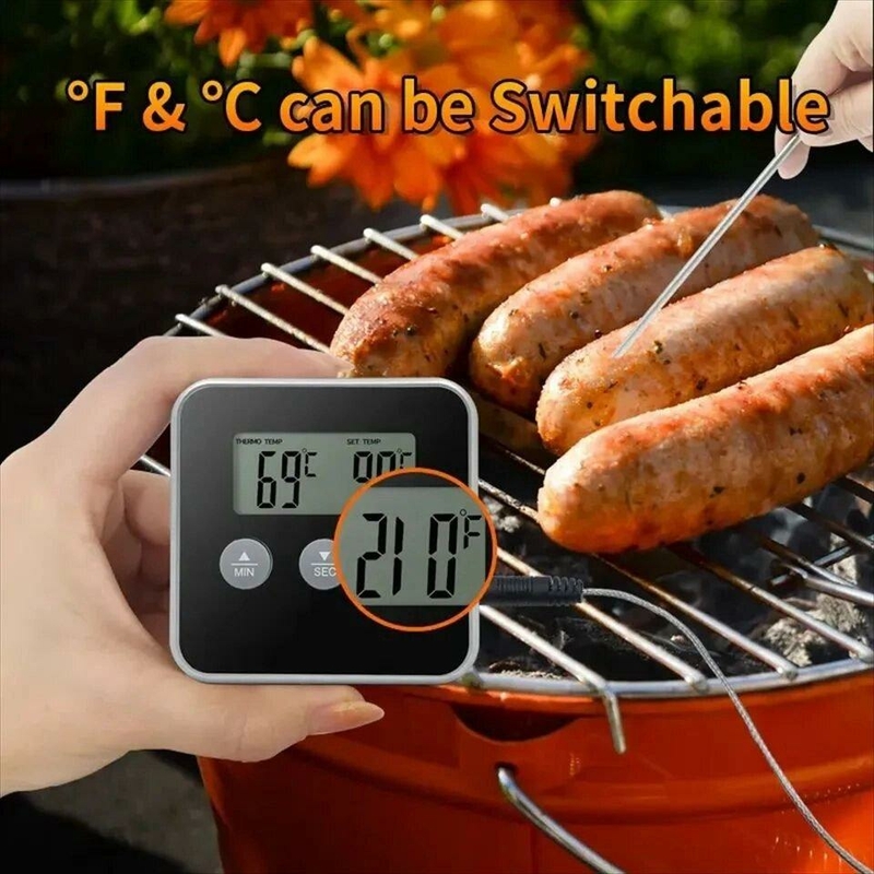 Цифровой термометр с выносным датчиком до 300 градусов Digital Cooking Thermometer, фото №4