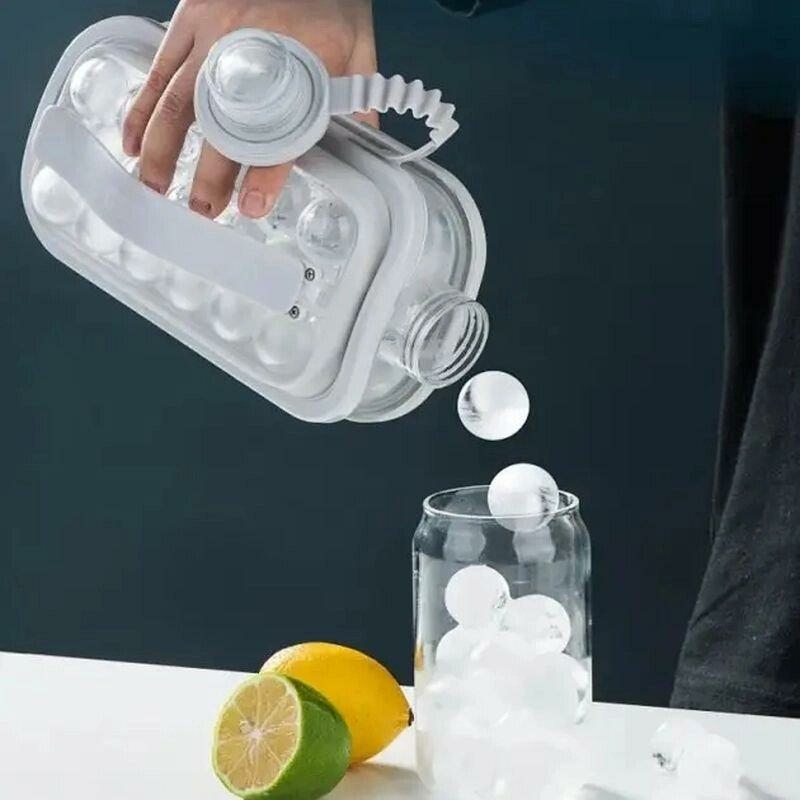 Силиконовая форма для льда на 17 шариков ice cube making bottle, фото №4