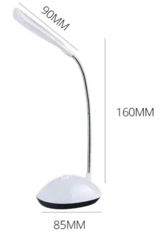Настольная led лампа x-7188 на батарейках, белая, фото №3