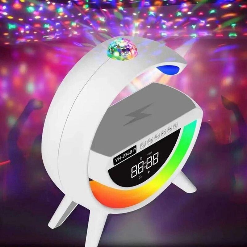 Ночник настольная Rgb Smart лампа Bt-3402 с колонкой и беспроводной зарядкой 15 Вт, numer zdjęcia 3