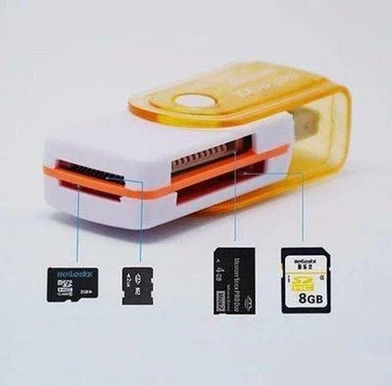Usb кардридер microSD, miniSD, Sd, Ms - всё в одном, numer zdjęcia 3