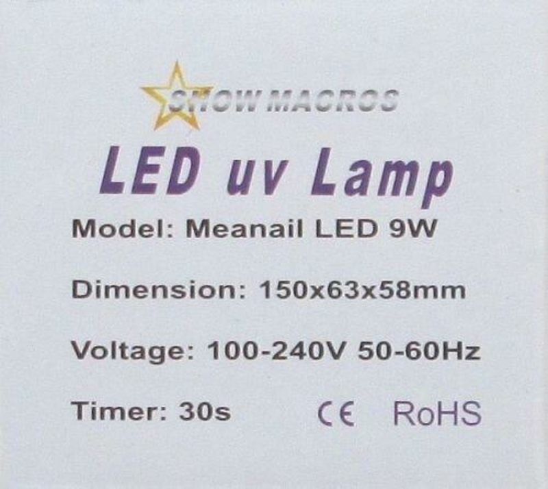 Лампа Led для сушки гель-лаков ZH-288, 9Вт (адаптер, usb кабель), фото №6