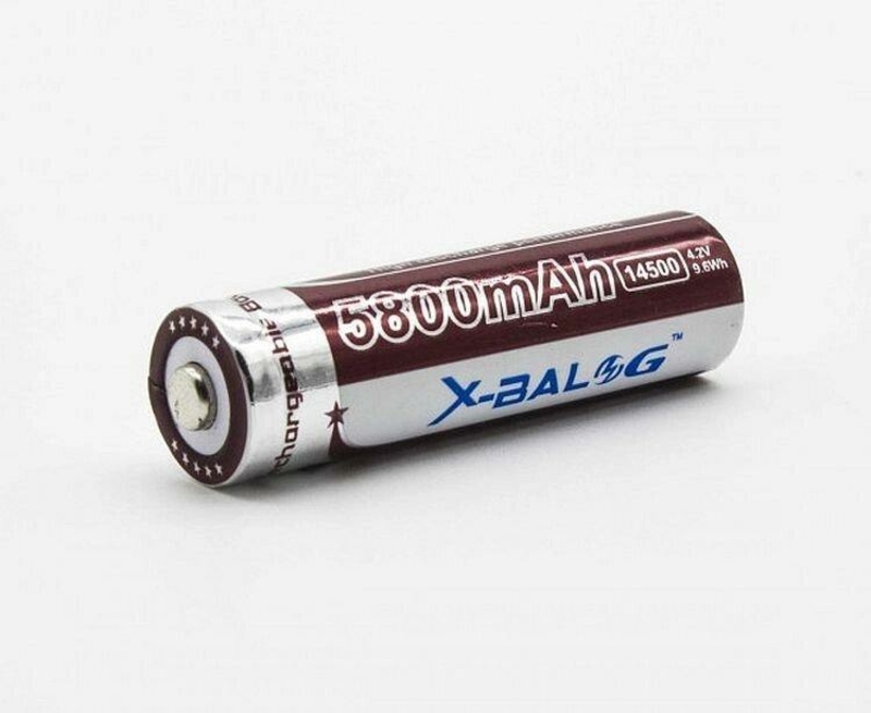 Мощный аккумулятор  X-Balog BL-14500 Li-ion 5800 mAh, фото №2
