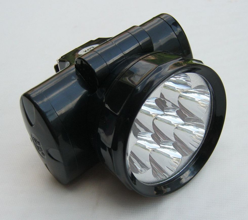 Налобный аккумуляторный фонарик на 7 светодиодов, Yj-1858, фото №3
