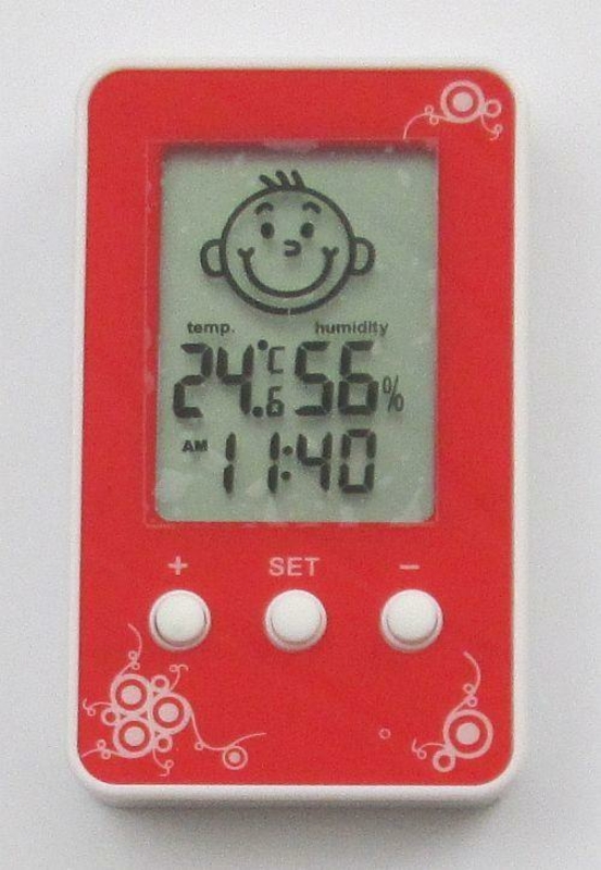 Термометр - гигрометр Dm-3190 с часами, фото №5