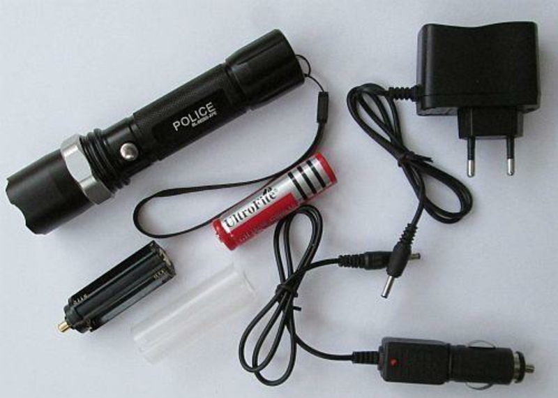 Фонарь Police BL-8626S XPE (аккумулятор, 2 зарядки, упаковка), фото №2