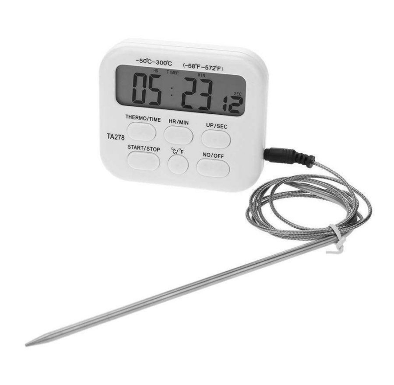 Цифровой термометр Тa278  с выносным датчиком до 300 градусов, фото №2