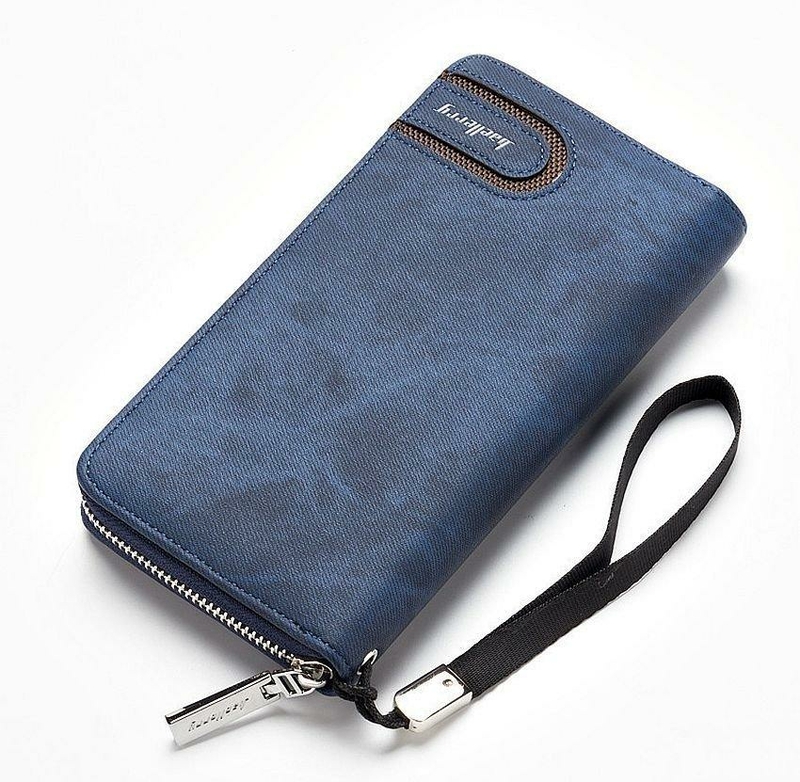 Мужской кошелек клатч портмоне Baellerry s1514, dark blue