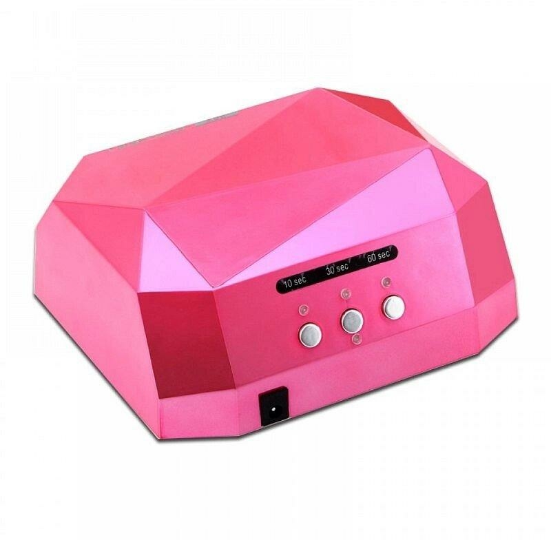 Гибридная сенсорная лампа Diamond Led+Ccfl для маникюра 36Вт, pink, numer zdjęcia 2