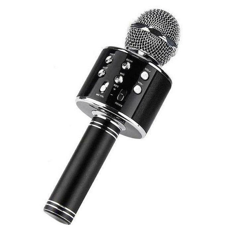 Беспроводной микрофон караоке Ws-858, black, фото №2