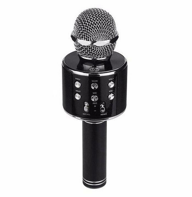 Беспроводной микрофон караоке Ws-858, black, фото №3